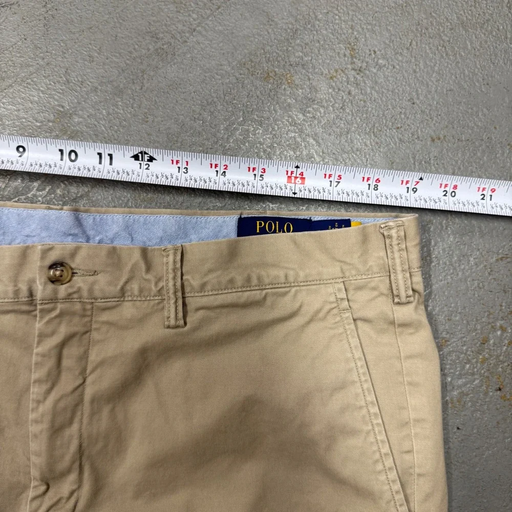 Polo Ralph Lauren Chino Pants Tan Stretch‎ Straight Fit 38 x 30